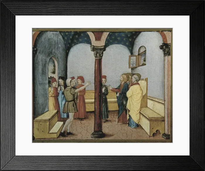 Framed Print : DE PREDIS, Cristoforo (1440-1486). Stories of Framed Print : DE PREDIS, Cristoforo (1440-1486). Stories of