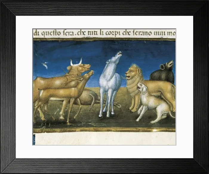 Framed Print : DE PREDIS, Cristoforo (1440-1486). Stories of Framed Print : DE PREDIS, Cristoforo (1440-1486). Stories of