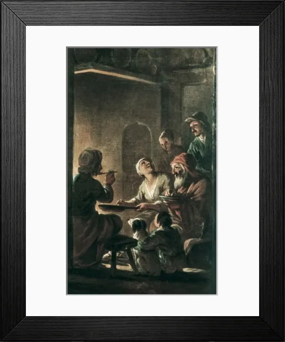 Framed Print : VILADOMAT i MANALT, Antoni (1678-1755). The Winter Framed Print : VILADOMAT i MANALT, Antoni (1678-1755). The Winter