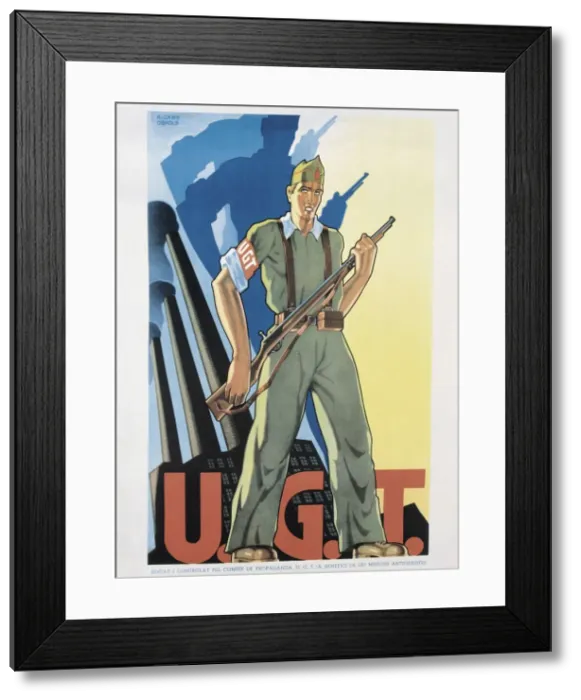 Framed Print : Spanish Civil War (1936-1939). Poster of Framed Print : Spanish Civil War (1936-1939). Poster of
