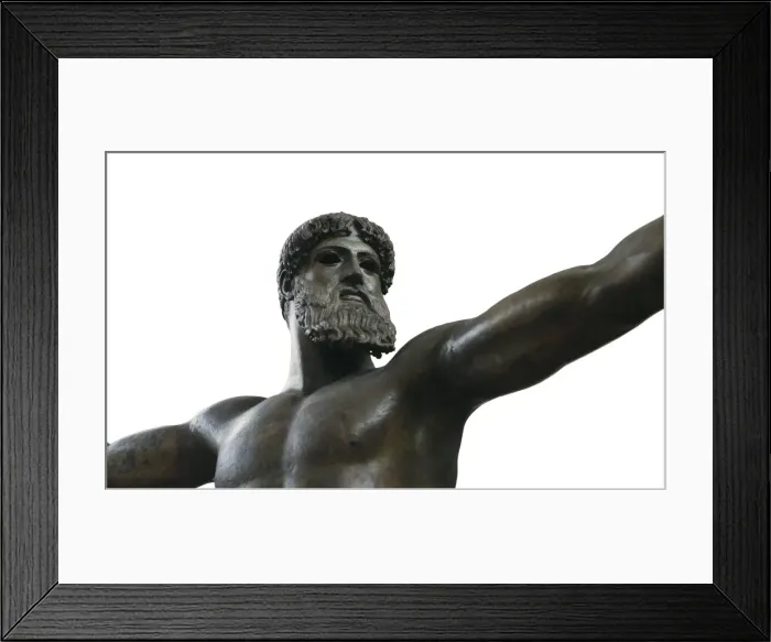 Framed Print : The Poseidon of Artemision. 460 BC. Classical Framed Print : The Poseidon of Artemision. 460 BC. Classical