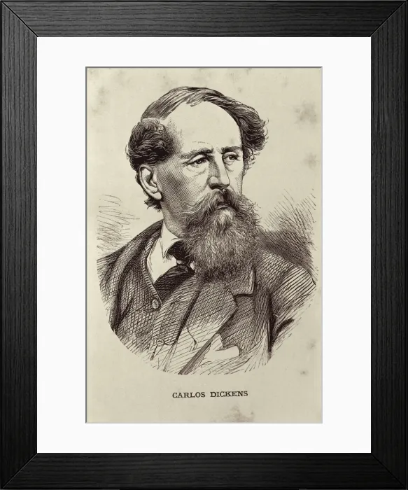 Framed Print : DICKENS, Charles (1812-1870). English novelist Framed Print : DICKENS, Charles (1812-1870). English novelist