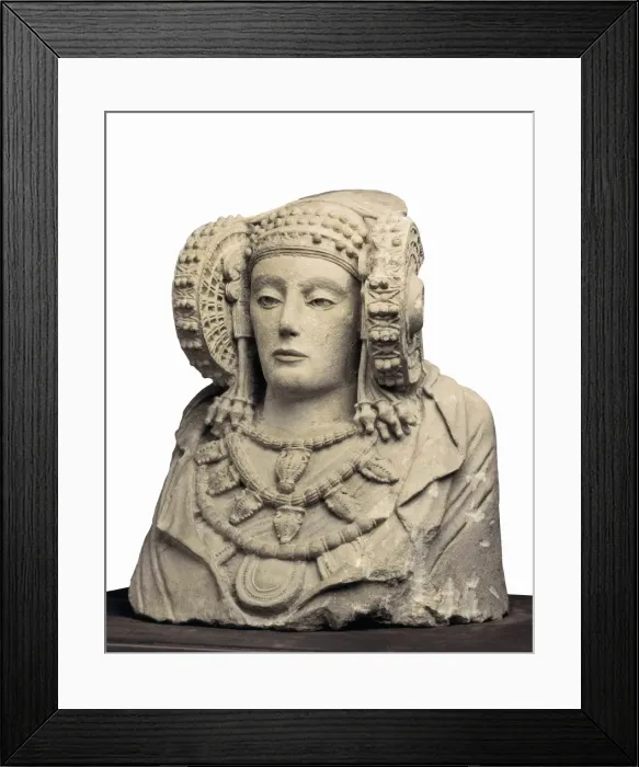 Framed Print : Lady of Elche. 5th c. BC. Iberian art. Sculpture Framed Print : Lady of Elche. 5th c. BC. Iberian art. Sculpture