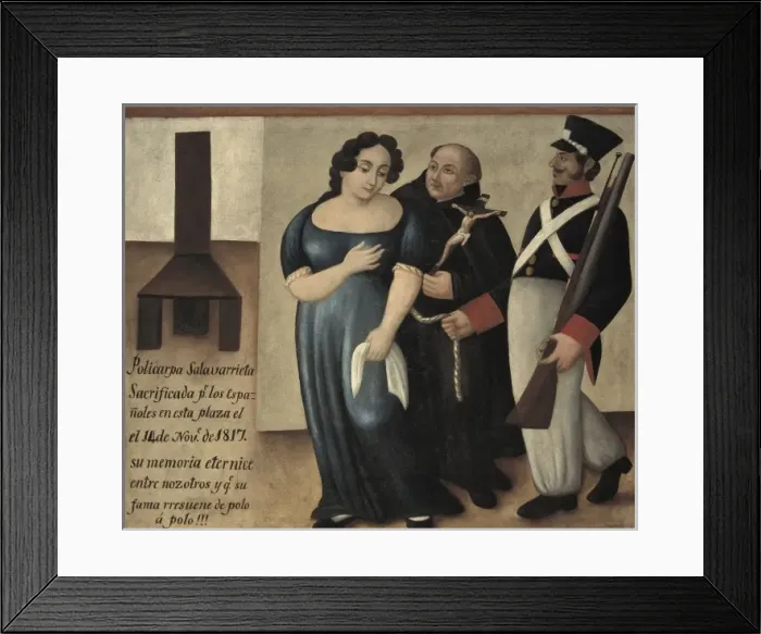 Framed Print : SALAVARRIETA, Policarpa (1795-1817). Colmbian Framed Print : SALAVARRIETA, Policarpa (1795-1817). Colmbian