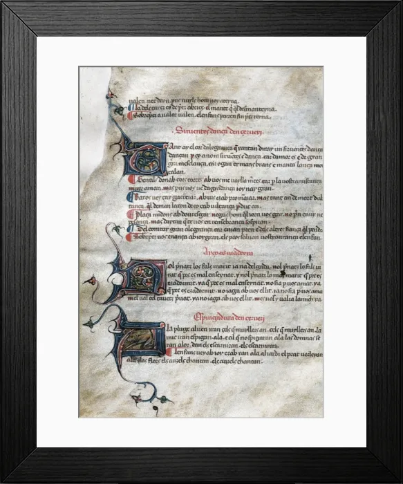 Framed Print : AURENGA, Raimbaut d (1147-1173). Proven硬minstrel Framed Print : AURENGA, Raimbaut d (1147-1173). Proven硬minstrel