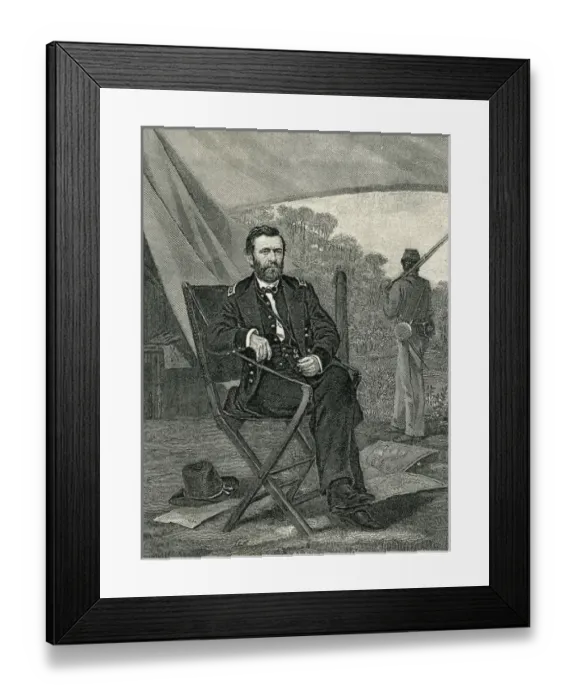 Framed Print : GRANT, Ulysses Simpson (1822-1885). American Framed Print : GRANT, Ulysses Simpson (1822-1885). American