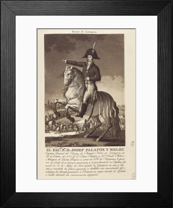 Framed Print : PALAFOX, Jos頒ebolledo de (1776-1847). Spanish Framed Print : PALAFOX, Jos頒ebolledo de (1776-1847). Spanish