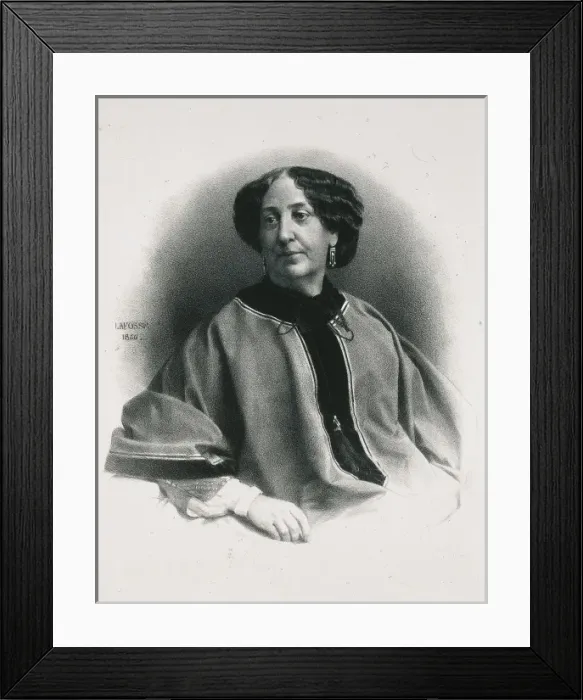 Framed Print : SAND, Aurora Dupin, called George (1804-1876) Framed Print : SAND, Aurora Dupin, called George (1804-1876)
