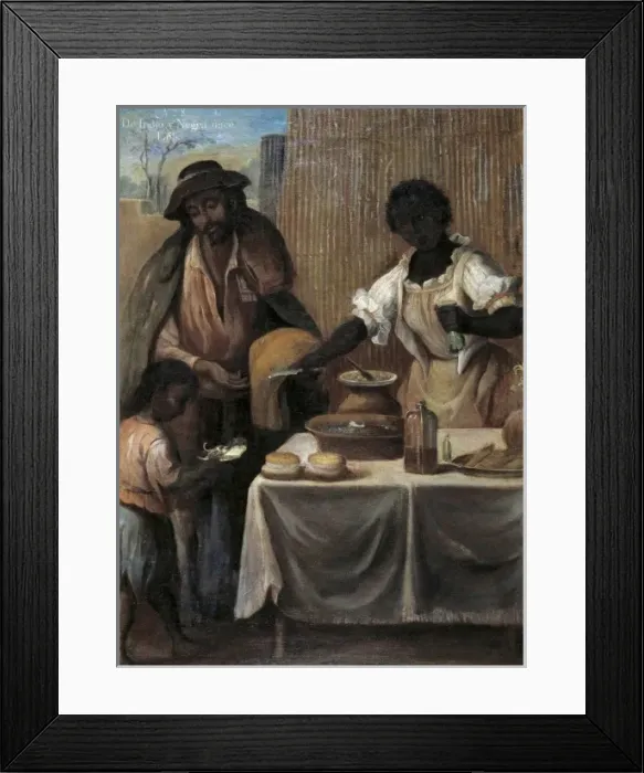 Framed Print : ISLAS, Andr鳠de (18th c. ). From Indian and Black Framed Print : ISLAS, Andr鳠de (18th c. ). From Indian and Black