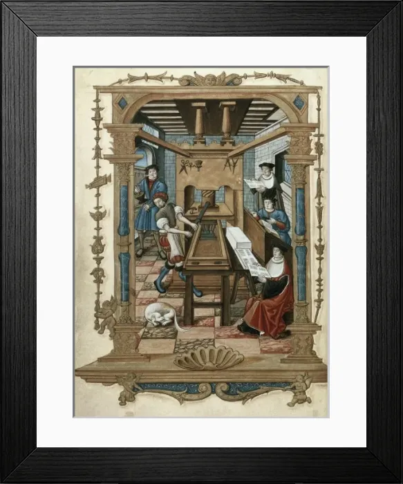 Framed Print : Chants Royaux sur la conception (15th c. ). Printing Framed Print : Chants Royaux sur la conception (15th c. ). Printing