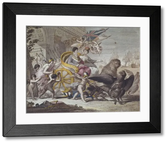 Framed Print : Spain (1814). La valiente, fiel y constante Framed Print : Spain (1814). La valiente, fiel y constante