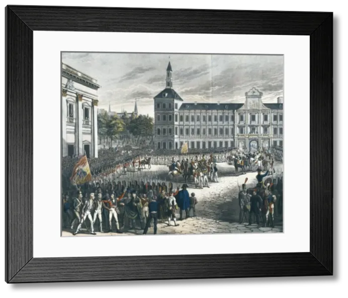 Framed Print : Spain (1820-1823). Liberal Triennium. The troops Framed Print : Spain (1820-1823). Liberal Triennium. The troops