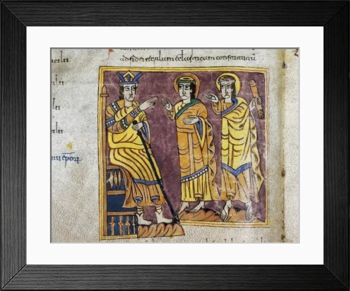 Framed Print : Vigilian or Albelda Codex. 10th c. Constantine Framed Print : Vigilian or Albelda Codex. 10th c. Constantine