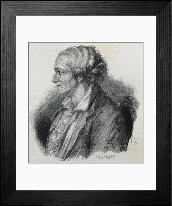 Framed Print : Beaumarchais, Pierre-Augustin Caron de (1732-1799)