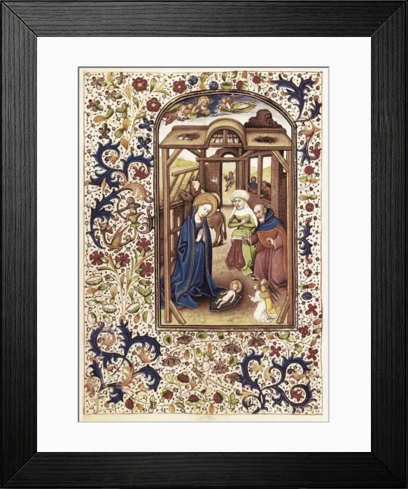 Framed Print : VRELANT, Willem (1410-1481). Book of Hours of Framed Print : VRELANT, Willem (1410-1481). Book of Hours of