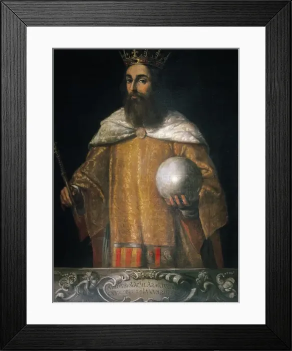 Framed Print : ALFONSO III of Catalonia, IV of Aragon, called