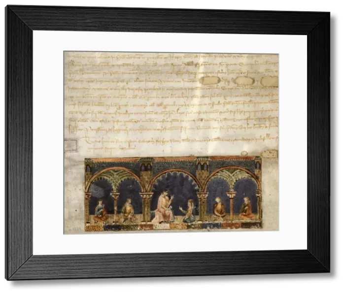 Framed Print : Inheritance documents from Hostalrich. Catalan-Aragonese Framed Print : Inheritance documents from Hostalrich. Catalan-Aragonese