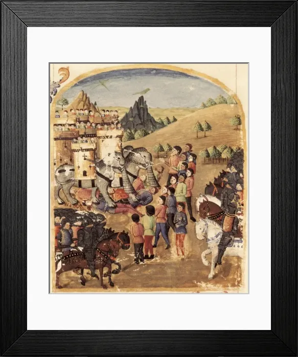 Framed Print : CURTIUS, Rufus Quintus (1st century). The history Framed Print : CURTIUS, Rufus Quintus (1st century). The history