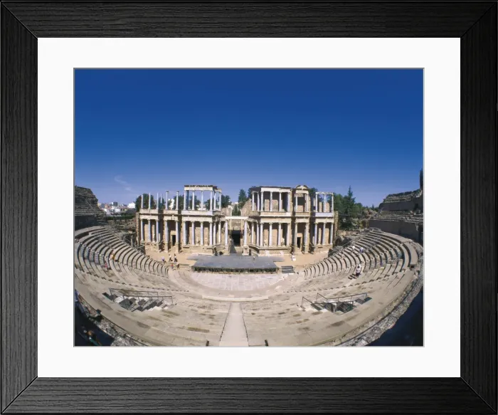 Framed Print : SPAIN. M鲩da. Roman Theatre. Sight of the stands Framed Print : SPAIN. M鲩da. Roman Theatre. Sight of the stands