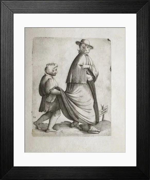 Framed Print : Spanish priest. From the work Omnium Fere Gentium Framed Print : Spanish priest. From the work Omnium Fere Gentium