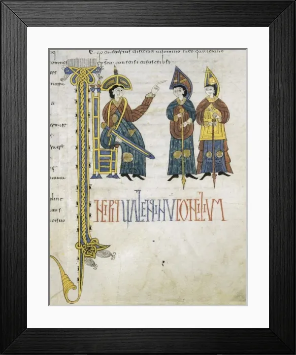 Framed Print : Codex Aemilianensis. 992-994. Council of Hispanic Framed Print : Codex Aemilianensis. 992-994. Council of Hispanic