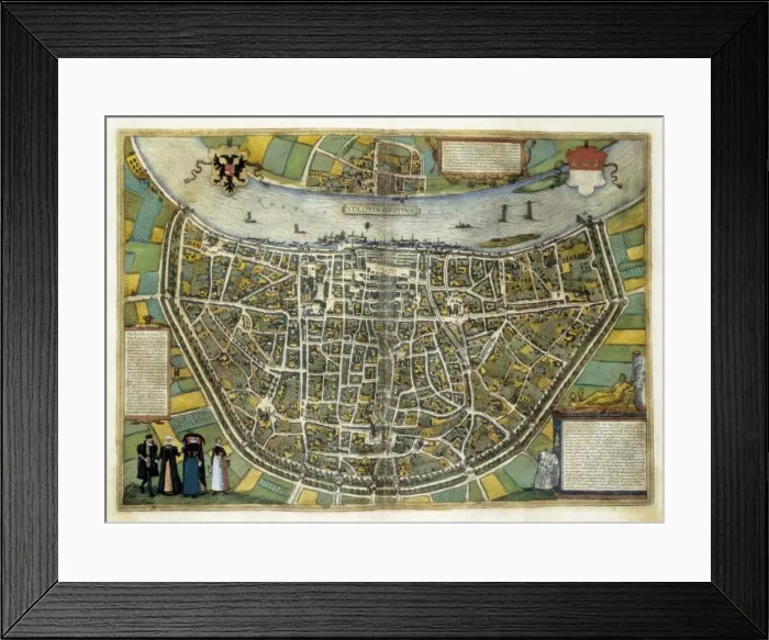 Framed Print : ORTELIUS, Abraham (1527-1598); BRAUN, George Framed Print : ORTELIUS, Abraham (1527-1598); BRAUN, George