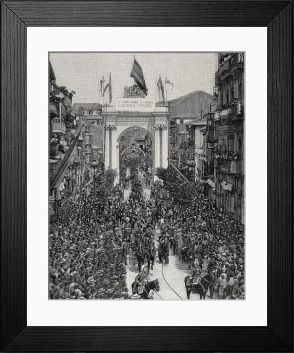 Framed Print : Spain (20th c. ). Entrance of Alfonso XIII into Framed Print : Spain (20th c. ). Entrance of Alfonso XIII into
