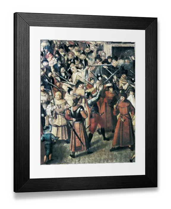 Framed Print : France. Wars of Religion. Procession of the Holy Framed Print : France. Wars of Religion. Procession of the Holy