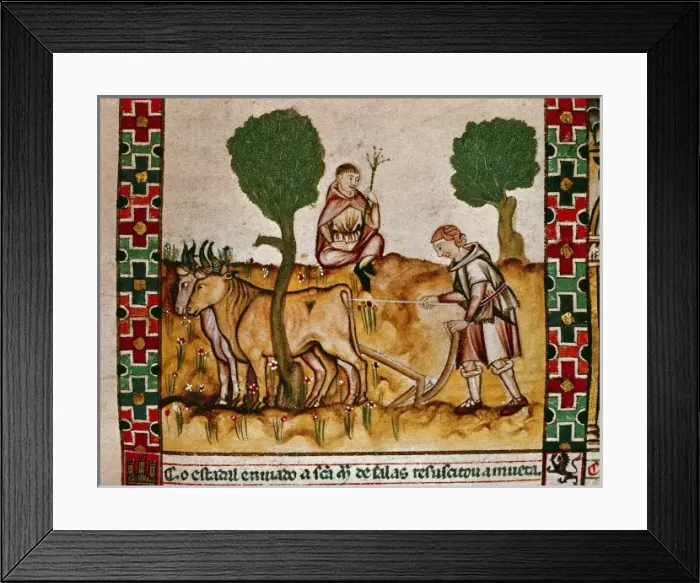 Framed Print : Alfonso X, called The Wise (1221-1284). Cantigas Framed Print : Alfonso X, called The Wise (1221-1284). Cantigas