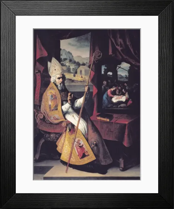 Framed Print : ZURBARAN, Francisco de (1598-1664). Saint Nicholas