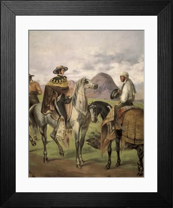 Framed Print : Charros (Mexican riders) dressed with fancy Framed Print : Charros (Mexican riders) dressed with fancy