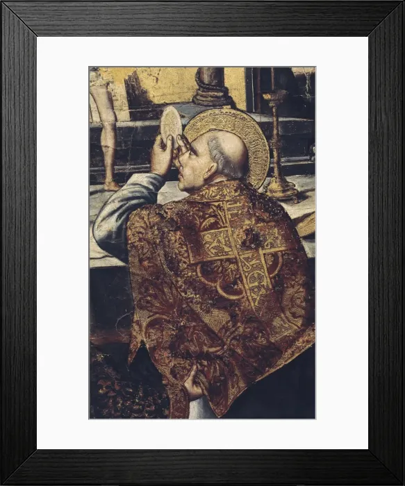 Framed Print : BERRUGUETE, Pedro (1450-1504). Mass of Saint