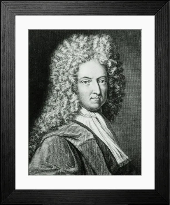 Framed Print : DEFOE, Daniel (1660-1731). English writer. Engraving Framed Print : DEFOE, Daniel (1660-1731). English writer. Engraving