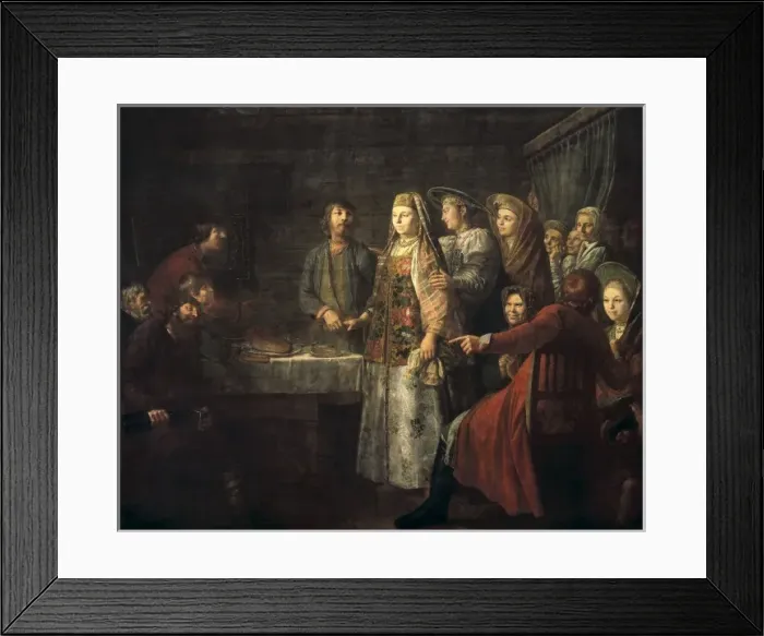 Framed Print : SHIBANOV, Mikhail (18th century-1788). Signing Framed Print : SHIBANOV, Mikhail (18th century-1788). Signing