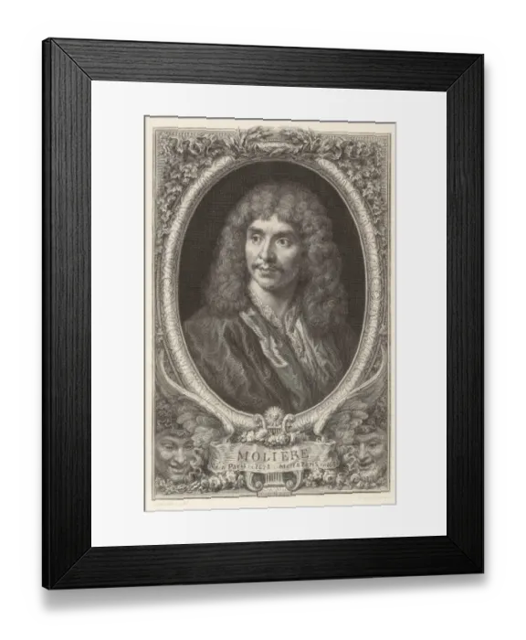 Framed Print : MOLIERE, Jean-Baptiste Poquelin, called (1622-1673) Framed Print : MOLIERE, Jean-Baptiste Poquelin, called (1622-1673)