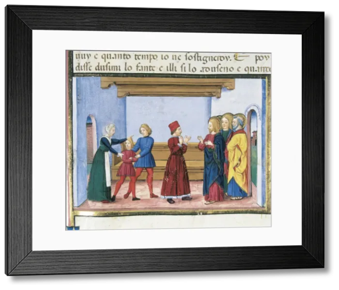 Framed Print : DE PREDIS, Cristoforo (1440-1486). Stories of Framed Print : DE PREDIS, Cristoforo (1440-1486). Stories of