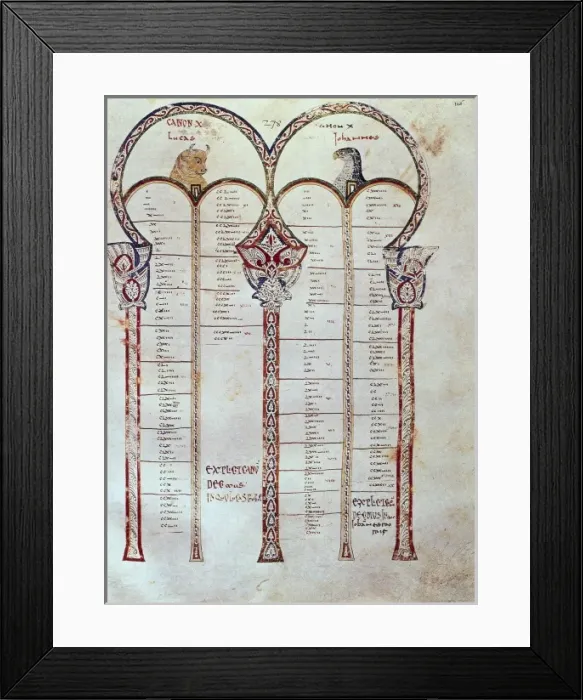 Framed Print : Biblia Hispalense. 10th c. Board of rules. 13 / 1 Framed Print : Biblia Hispalense. 10th c. Board of rules. 13 / 1