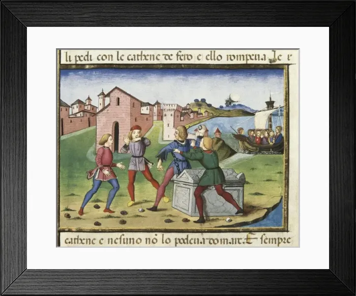 Framed Print : DE PREDIS, Cristoforo (1440-1486). Stories of Framed Print : DE PREDIS, Cristoforo (1440-1486). Stories of