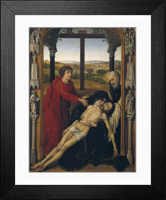 Framed Print : WEYDEN, Rogier van der (1400-1464). Altarpiece Framed Print : WEYDEN, Rogier van der (1400-1464). Altarpiece