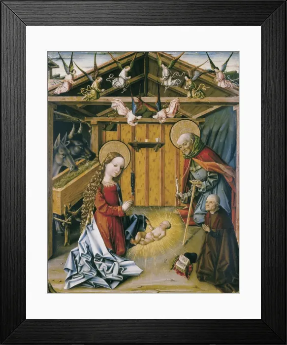 Framed Print : Avila, Master of (15th century). Triptych depting Framed Print : Avila, Master of (15th century). Triptych depting