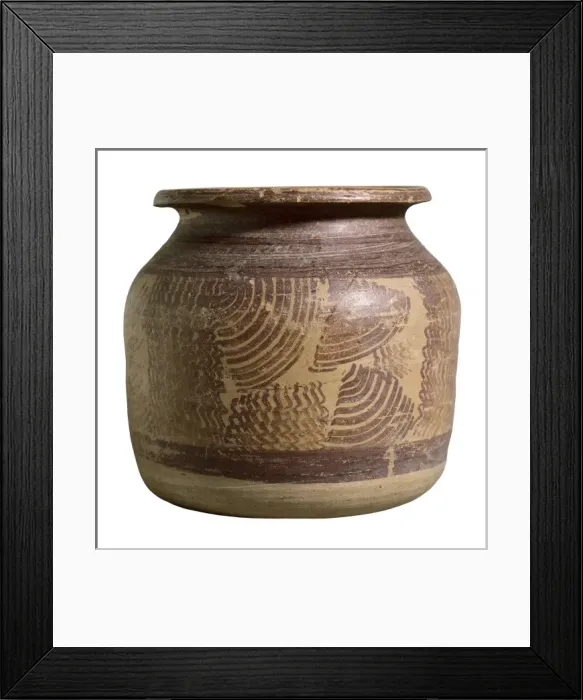 Framed Print : Funerary Urn. 5th c. BC. Iberian art. Ceramics Framed Print : Funerary Urn. 5th c. BC. Iberian art. Ceramics