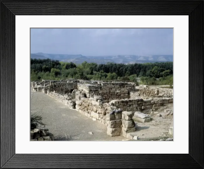 Framed Print : SPAIN. ARAGON. HUESCA. Fraga. Roman villa of Framed Print : SPAIN. ARAGON. HUESCA. Fraga. Roman villa of
