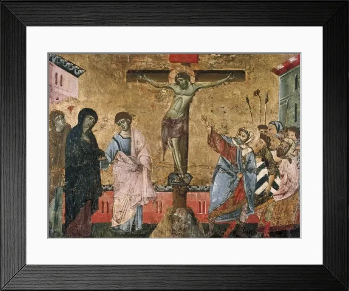 Framed Print : Guido da Siena, School (13th century). Crucifixion Framed Print : Guido da Siena, School (13th century). Crucifixion