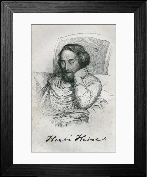 Framed Print : HEINE, Heinrich (1797-1856). German writer Framed Print : HEINE, Heinrich (1797-1856). German writer