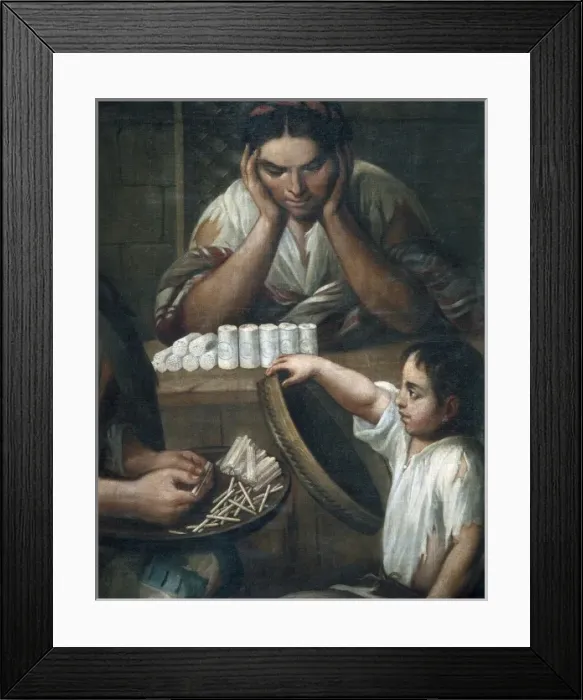 Framed Print : CABRERA, Miguel (1695-1768). De Castizo y Mestiza Framed Print : CABRERA, Miguel (1695-1768). De Castizo y Mestiza