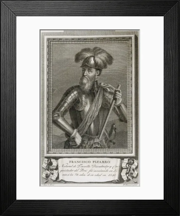 Framed Print : MAEA, Jos頨1760-1826). Valencian painter. ;PIZARRO Framed Print : MAEA, Jos頨1760-1826). Valencian painter. ;PIZARRO