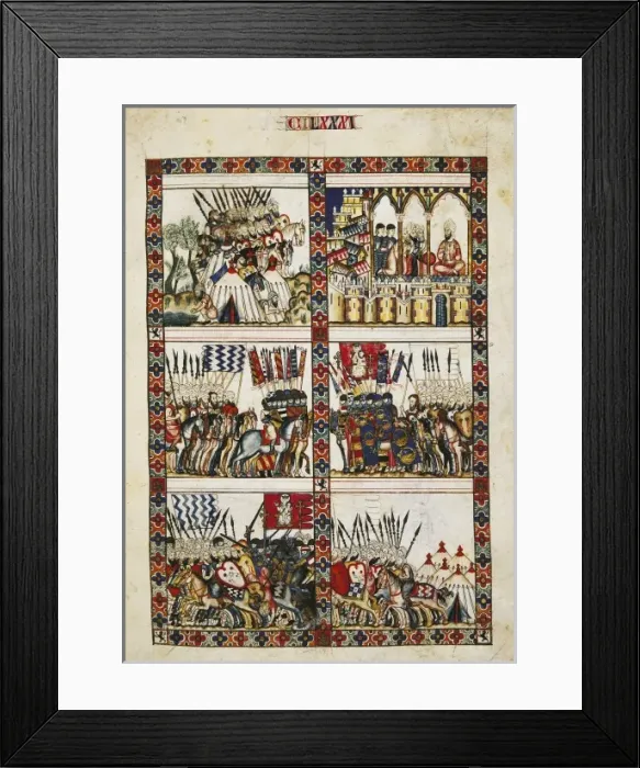 Framed Print : Alfonso X, called The Wise (1221-1284). Cantigas Framed Print : Alfonso X, called The Wise (1221-1284). Cantigas