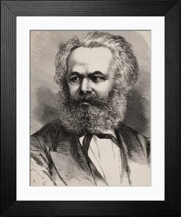 Framed Print : MARX, Karl (1818-1883). German philosopher, politician Framed Print : MARX, Karl (1818-1883). German philosopher, politician