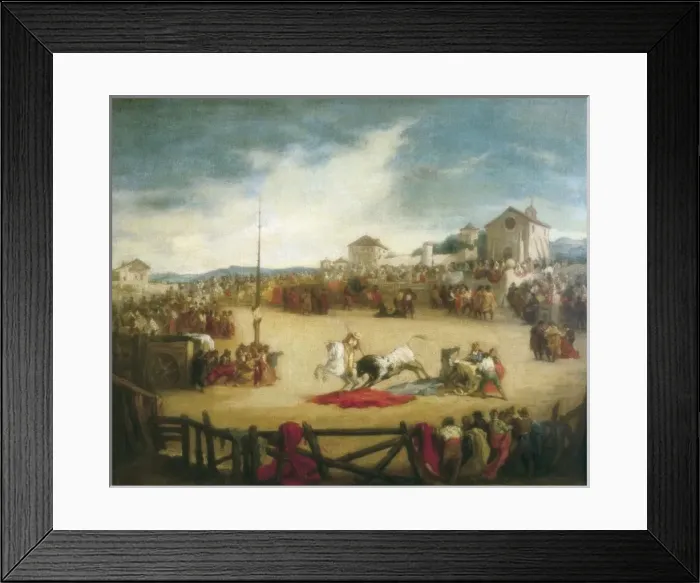 Framed Print : LUCAS PADILLA, Eugenio (1824-1870). The Bullfight Framed Print : LUCAS PADILLA, Eugenio (1824-1870). The Bullfight