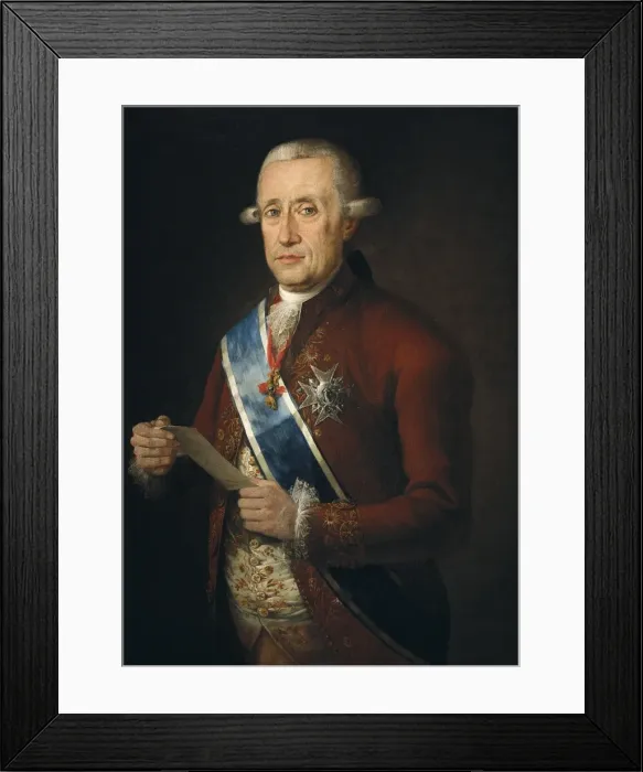 Framed Print : FOLC Y CARDONA, Francisco (1737-1792). The Count Framed Print : FOLC Y CARDONA, Francisco (1737-1792). The Count